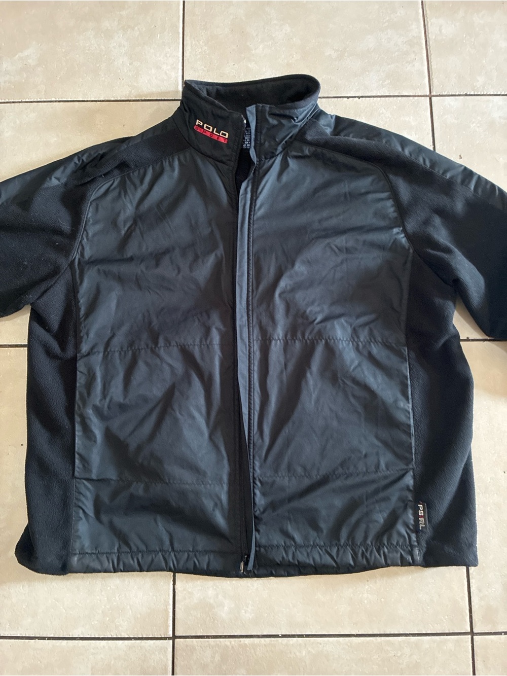 Polo by Ralph Lauren Black Men's Lightweight Zip Front Jacket